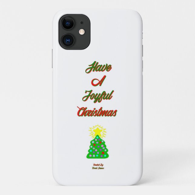 Capa Para iPhone 11 Joyful Christmas Apple iPhone 11 Case (Verso)