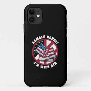 Capa Para iPhone 11 Kamala Harris Estou com Ela Converse Patriótico