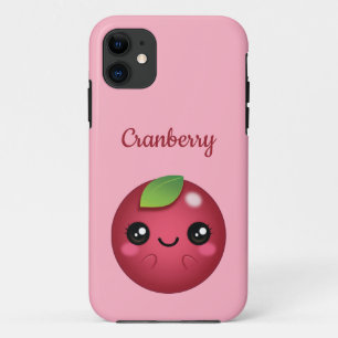 Capa Para iPhone 11 Kawaii Cranberry