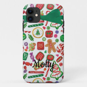 Capa Para iPhone 11 Kawaii - Nome Personalizado do Presente de Natal