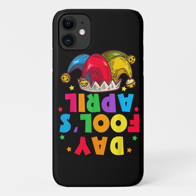 Capa Para iPhone 11 Kit de Piadas do Dia da Mentira 1 de Abril (Verso)