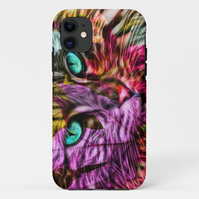 Capa Para iPhone 11 Kitten Artsy Design (Verso)
