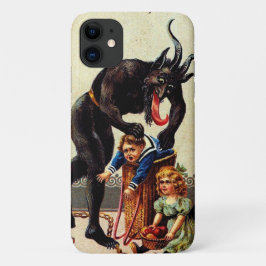 Capa Para iPhone 11 Krampus Kids nos Natais vintages de Feriado em Ces