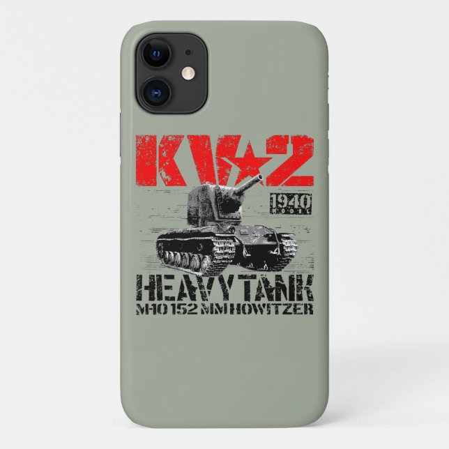 Capa Para iPhone 11 KV-2 Tanque pesado soviético (Verso)