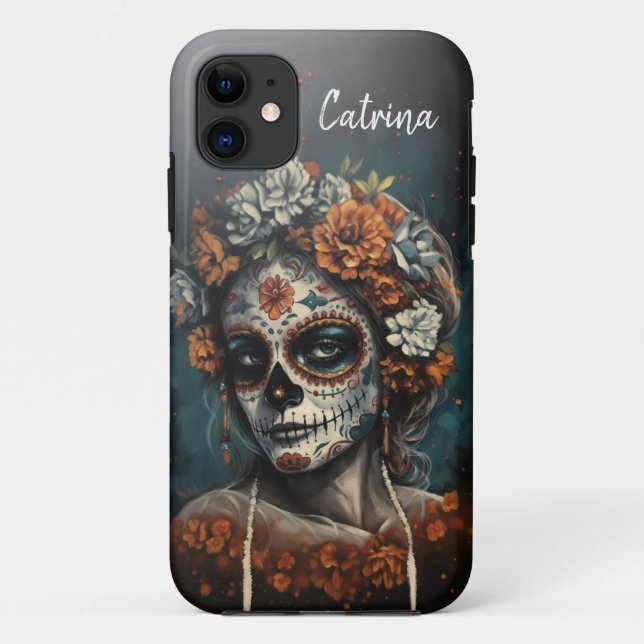 Capa Para iPhone 11 La Catrina Espírito Eterno Dia dos Mortos (Verso)
