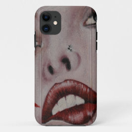 Capa Para iPhone 11 Lábios vermelhos