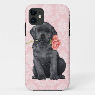 Capa Para iPhone 11 Laboratório do preto do rosa dos namorados