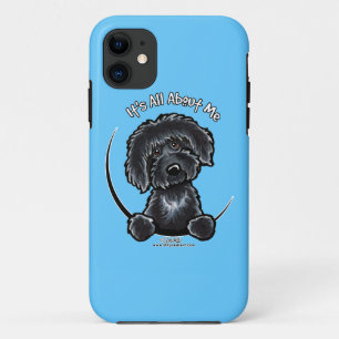 Capa Para iPhone 11 Labradoodle preto seu toda aproximadamente mim