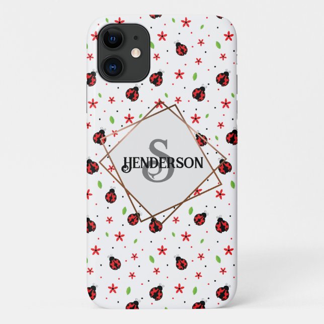 Capa Para iPhone 11 Ladybug Personalizado (Verso)
