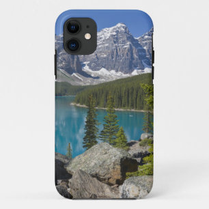 Capa Para iPhone 11 Lago Moraine, Rochas Canadenses, Alberta, Canadá