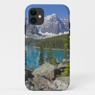 Capa Para iPhone 11 Lago Moraine, Rochas Canadenses, Alberta, Canadá