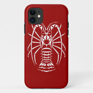 Capa Para iPhone 11 Lagosta espinhoso em cores do mergulho