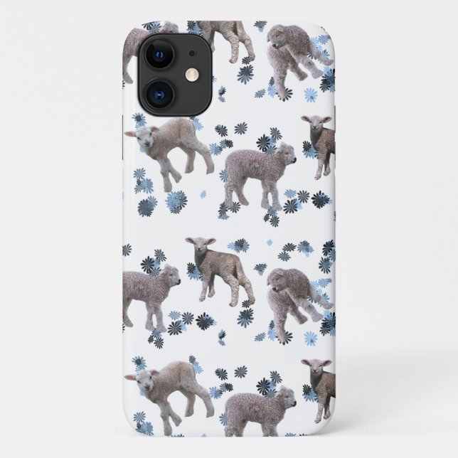 Capa para iPhone 11 Lamb Frenzy (escolha a cor) (Verso)