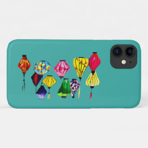 Capa Para iPhone 11 Lanterna chinesa, arte colorida