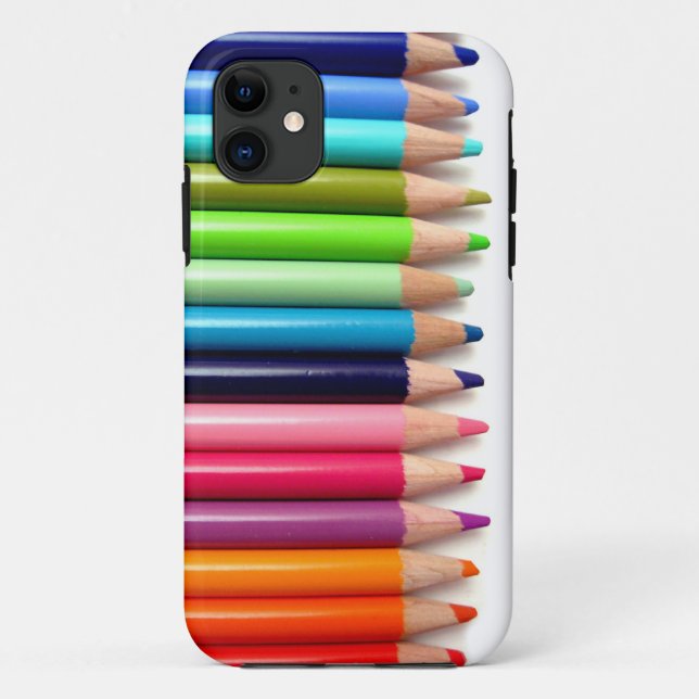 Capa Para iPhone 11 Lápis coloridos (Verso)