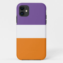 Capa Para iPhone 11 Laranja-Cor-Roxo-Laranja-Grande Esportivo