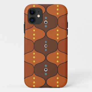 Capa Para iPhone 11 Laranja De Onda Retroativa