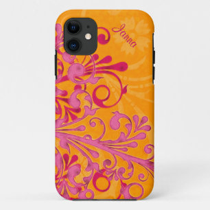 Capa Para iPhone 11 Laranja Elegante Laranja Elegante Laranja Branca 5