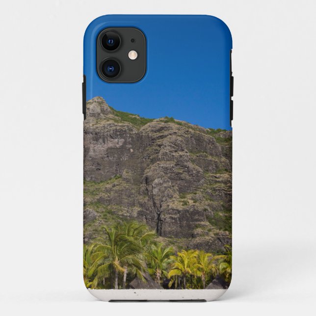 Capa Para iPhone 11 Le Morne Brabant Maurícia com céu azul (Verso)
