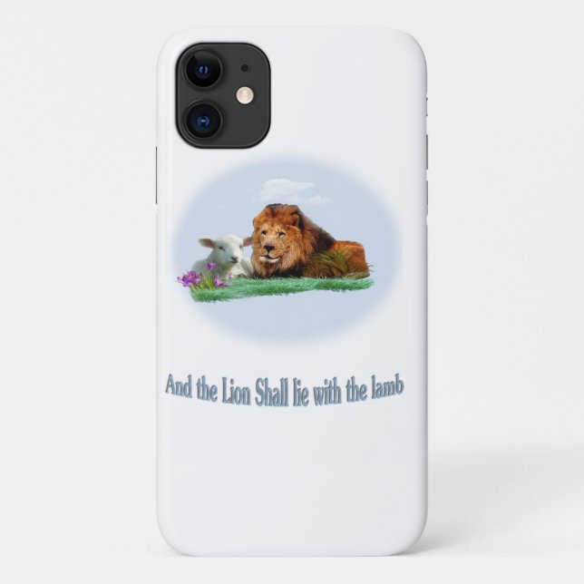 Capa Para iPhone 11 Leão e Lamb (Verso)