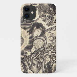 Capa Para iPhone 11 Legal tatuagem de tinta demoníaca de japão tradi