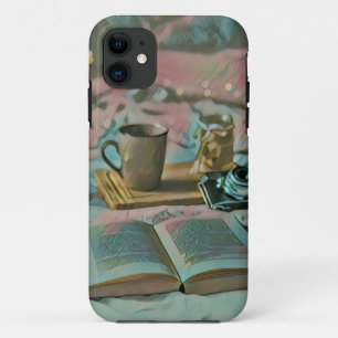 Capa Para iPhone 11 Leia Livros, Beba Café