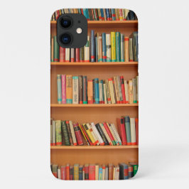 Capa Para iPhone 11 Leitura do worm da biblioteca de livros da estante