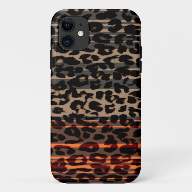 Capa Para iPhone 11 Leopard Print Skin Retro 2 (Verso)