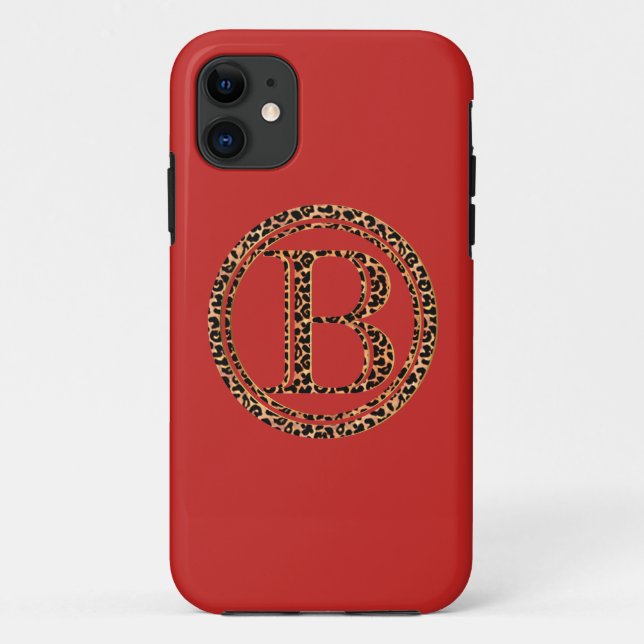 Capa Para iPhone 11 leopardo B (Verso)