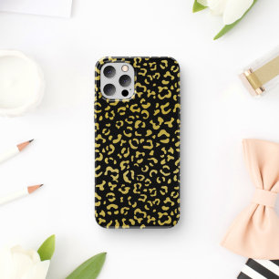 Capa Para iPhone 11 Leopardo Dourado, Brilhante Dourada, Padrão-Leopar