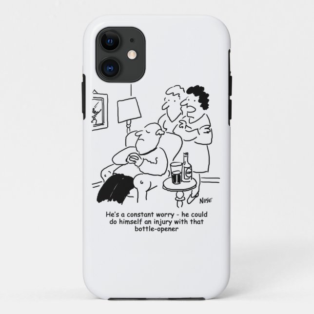 Capa Para iPhone 11 Lesão com um abre-garrafas (Verso)