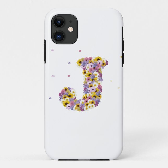 Capa Para iPhone 11 Letra inferior J (Verso)