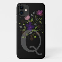 Letra inicial Q Plus Floral Design