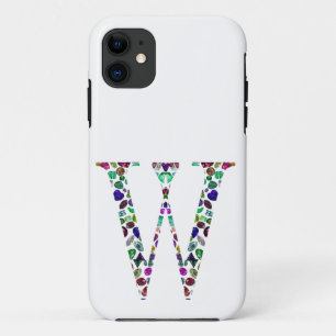 Capa Para iPhone 11 Letra inicial W