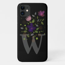 Letra inicial W Plus Floral Design