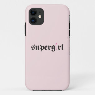 Capa Para iPhone 11 Letra Pin de Segurança da Supergirl