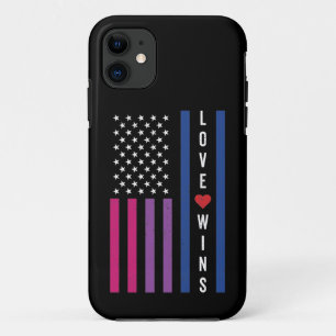 Capa Para iPhone 11 LGBTQ O Amor do Orgulho Bissexual ganha bandeira a