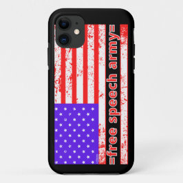 Capa Para iPhone 11 LIBERDADE DE EXPRESSÃO ARMY angustiado edição de b