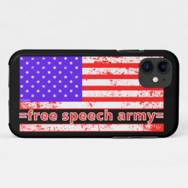 Capa Para iPhone 11 LIBERDADE DE EXPRESSÃO ARMY angustiado edição de b