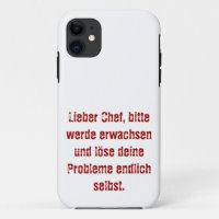 "Lieber Chef, bitte werde erwachsen ..."