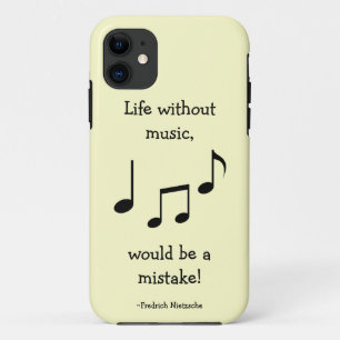 Capa Para iPhone 11 Life Without Music iPhone 5 Case