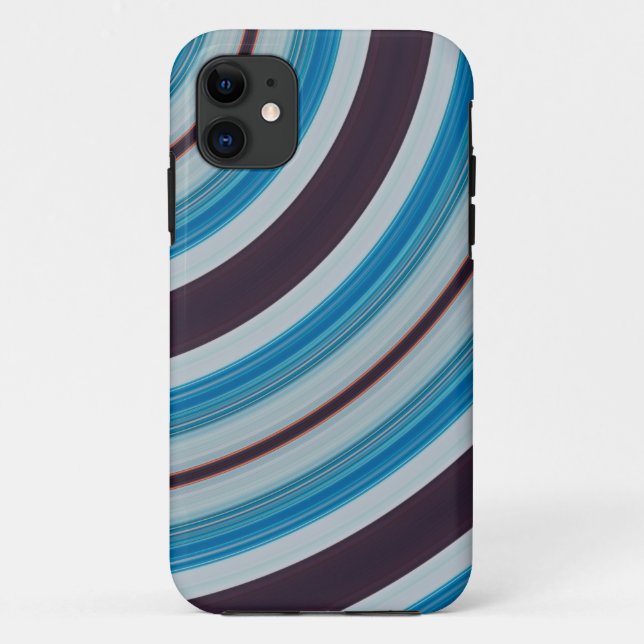 Capa Para iPhone 11 Lignes courbes (Verso)