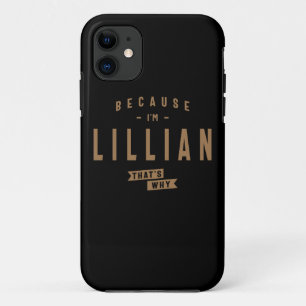 Capa Para iPhone 11 Lillian Name Personalizado Birthday Name Lillian
