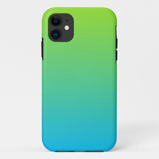 Capa Para iPhone 11 Limão Pálido E Dois Tom Azul (Verso)