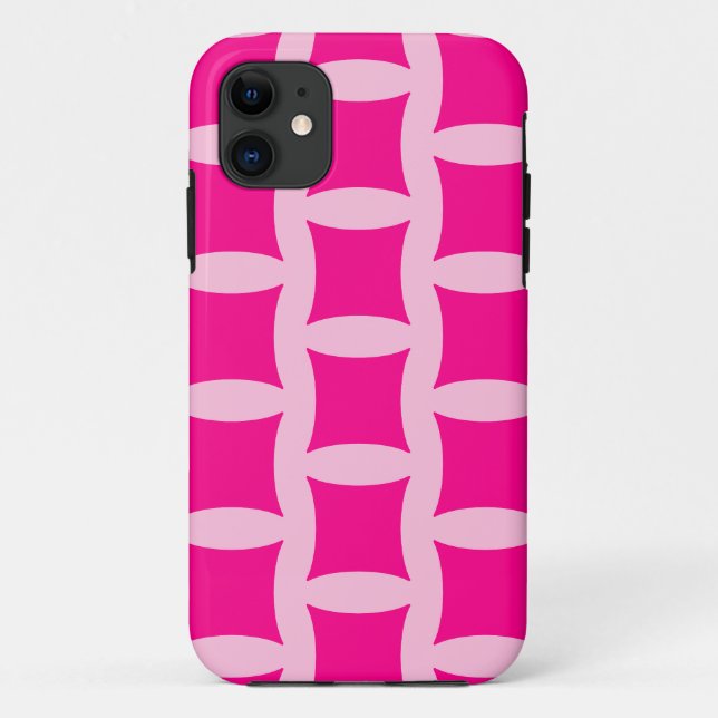 Capa Para iPhone 11 Limpeza Geométrica Rosa (Verso)