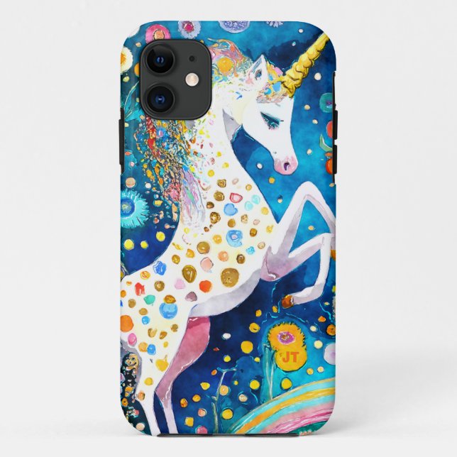 Capa Para iPhone 11 Linda Fantasia Unicorn (Verso)