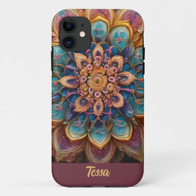 Capa Para iPhone 11 Linda Mandala (Verso)