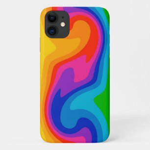 Capa Para iPhone 11 Lindas cores do arco-íris