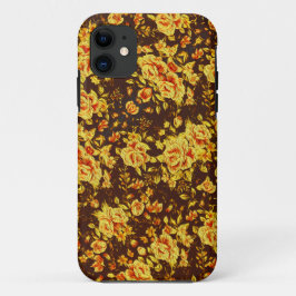 Capa Para iPhone 11 Lindas flores amarelas vintonizadas