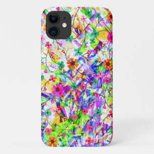 Capa Para iPhone 11 Lindas flores mágicas coloridas de verão
